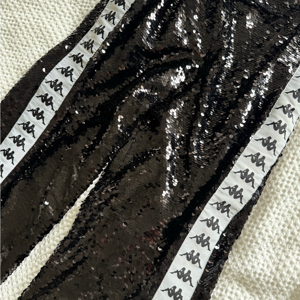 Kappa x Faith Connexion Black Sequin Track Pants - Picture 3 of 3